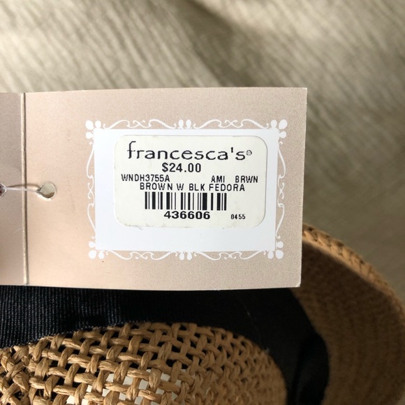 Francesca’s Straw Hat One Size Fits All - Picture 4 of 4